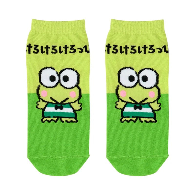 Keroppi Ankle Socks (Hiragana Series)