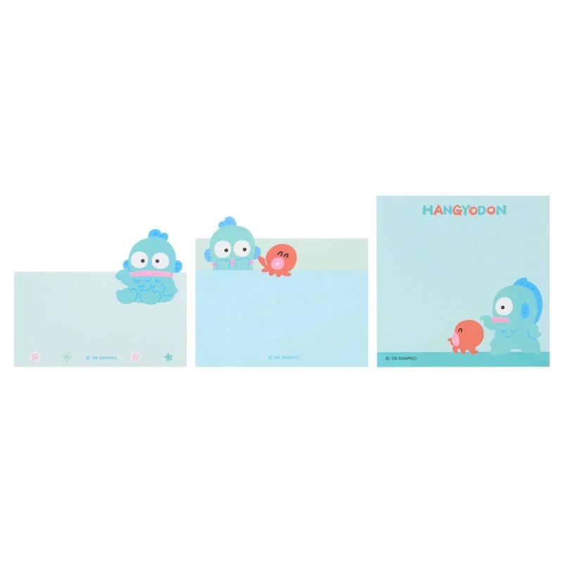 Hangyodon Three-Tier Mini Memo Pad, Expressions