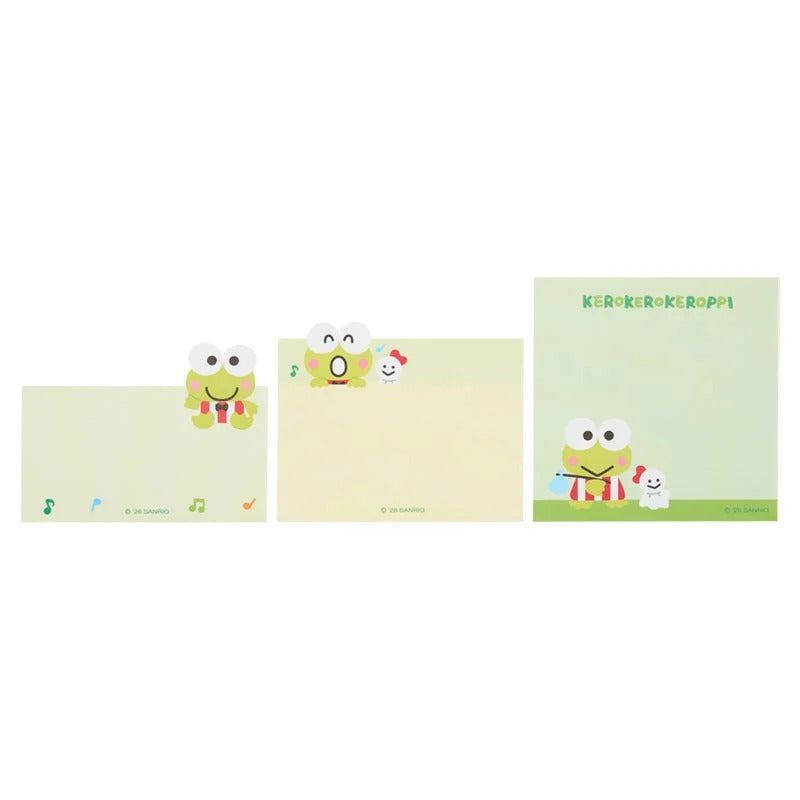 Keroppi Three-Tier Mini Memo Pad, Expressions