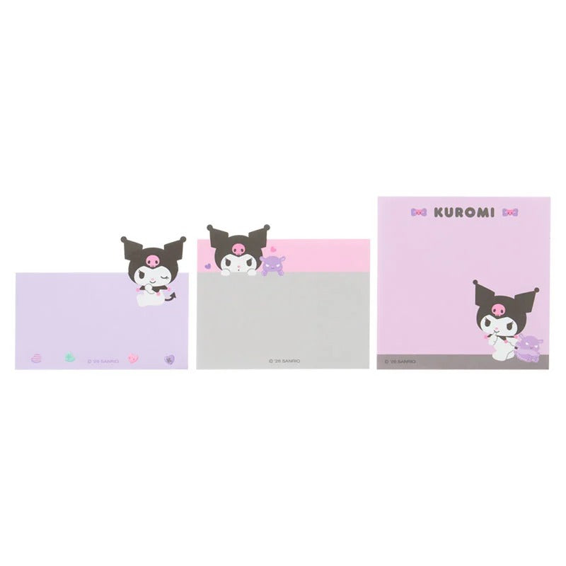 Kuromi Three-Tier Mini Memo Pad, Expressions