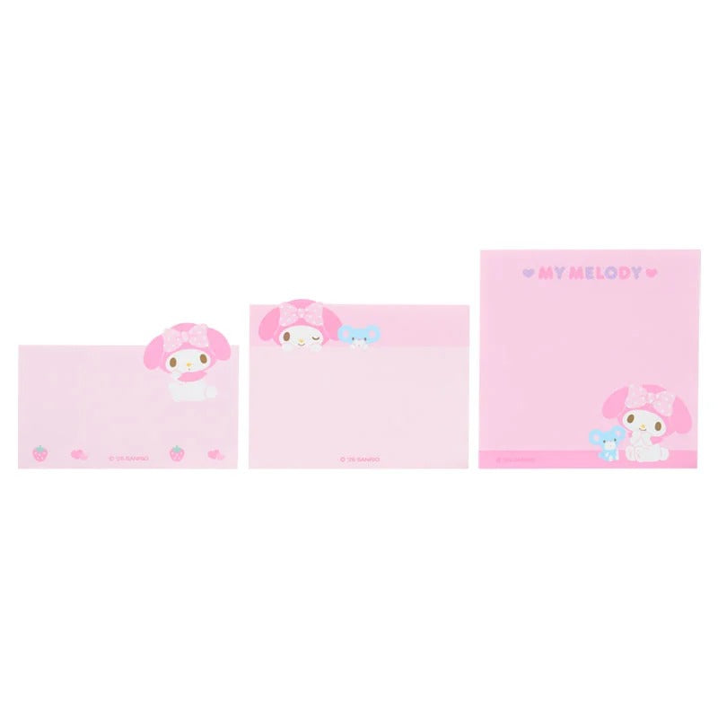 My Melody Three-Tier Mini Memo Pad, Expressions