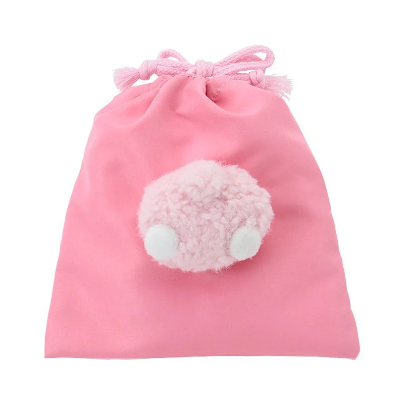 My Sweet Piano Plush Face Drawstring Travel Pouch