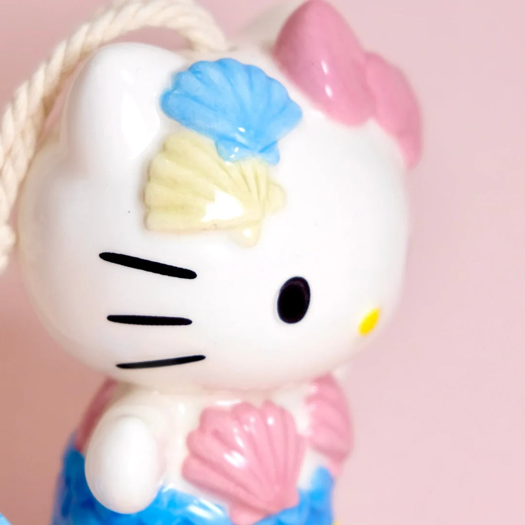 Hello Kitty Mermaid Hand-Painted Ceramic Wind Chime