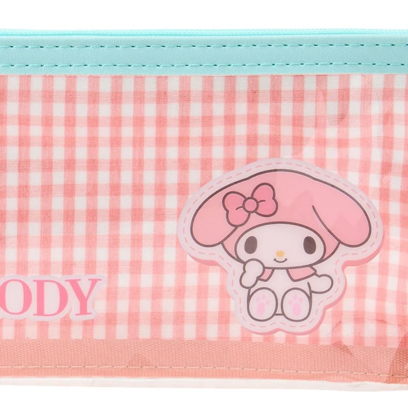 My Melody Gingham Pencil Pouch With Clear Window