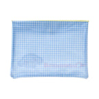 Cinnamoroll Gingham Flat Pouch With Clear Window