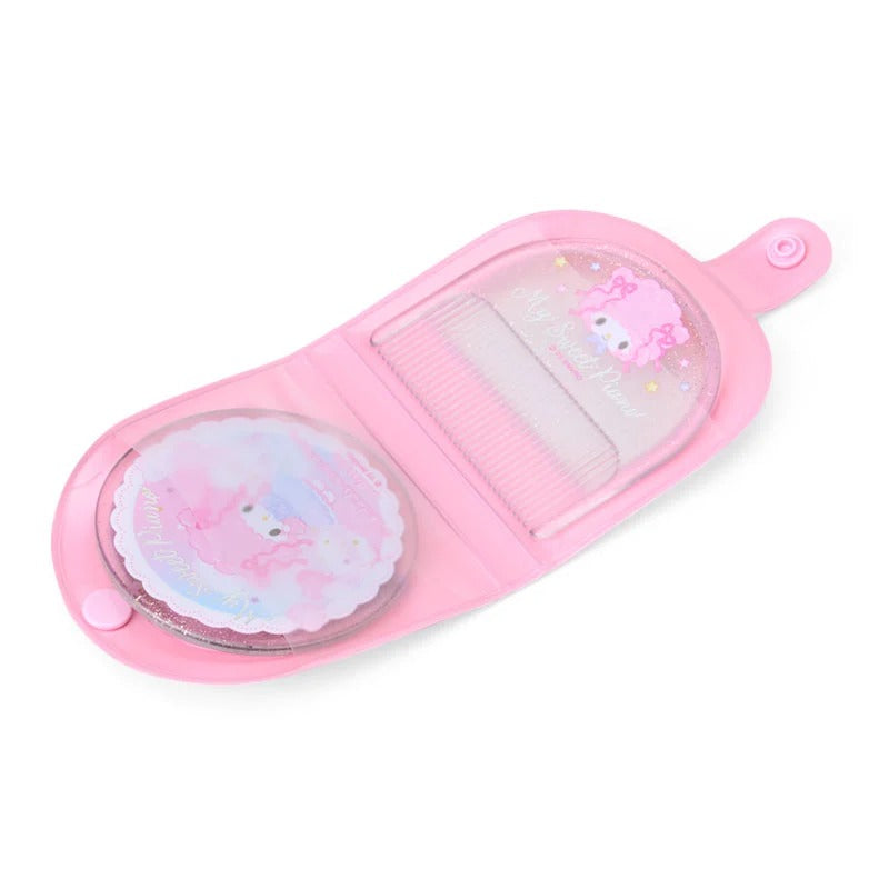 My Sweet Piano Dreamy Carousel Mirror and Comb Set, Three Piece