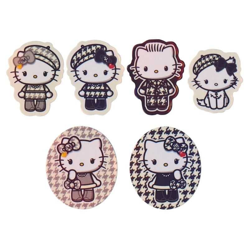 Hello Kitty Monochrome Birthday Twins 24 Piece Sticker Pack