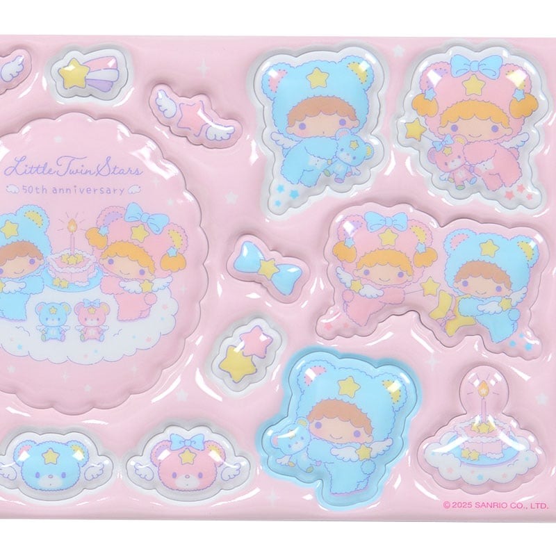 LittleTwinStars 21 Piece Mini Sticker Pack, Starry Sky Angel Series