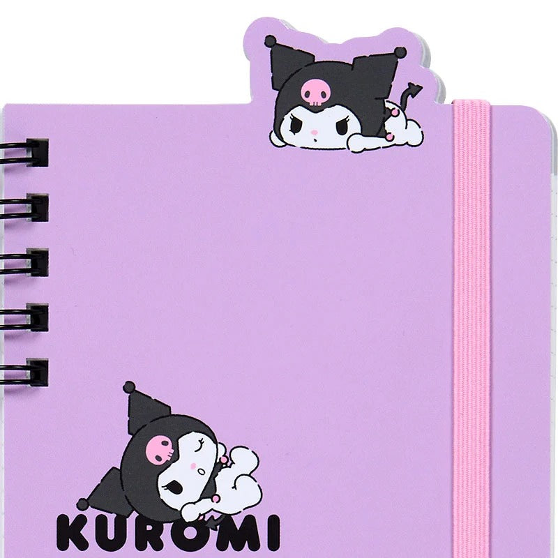 Kuromi Strike A Pose Slim Double Spiral Notebook