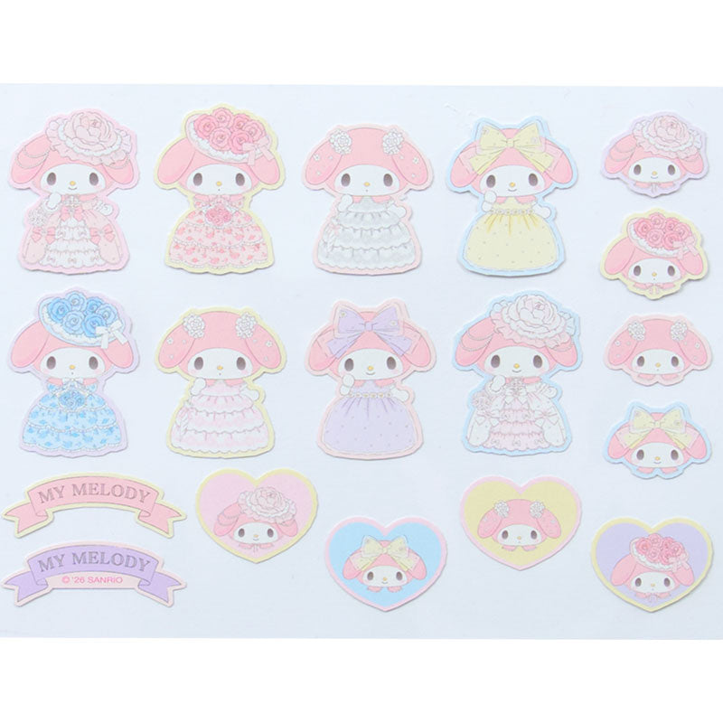 My Melody Lady My Melody 24 Piece Sticker Set