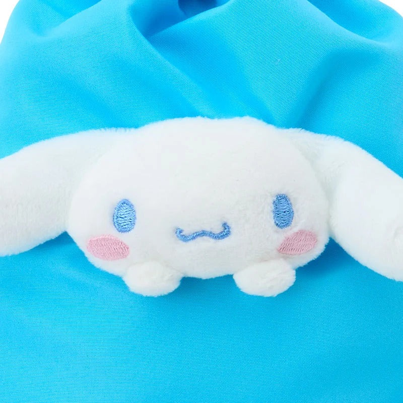 Cinnamoroll Plush Face Drawstring Travel Pouch