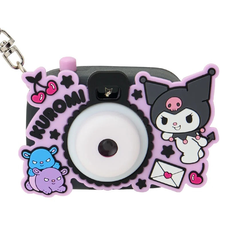 Kuromi Camera Light Projection Keychain Charm