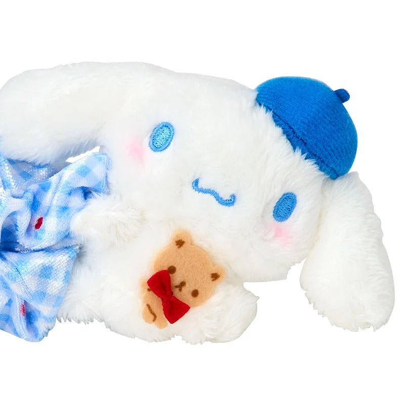 Cinnamoroll x Kuma-san Plush Scrunchie, Blue