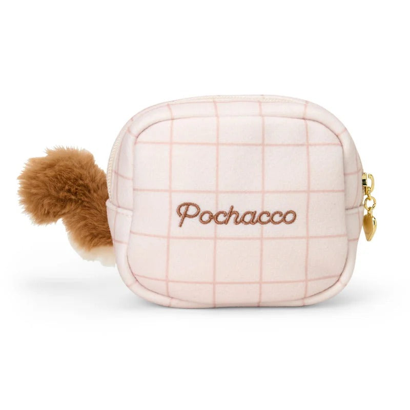 Pochacco Fluffy Squirrel Mini Zipper Pouch