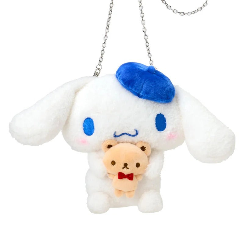Cinnamoroll x Kuma-san Mini Plush Crossbody Bag, Blue