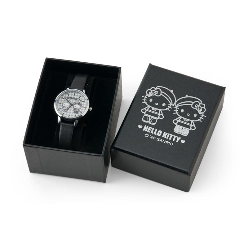 Hello Kitty Monochrome Birthday Wristwatch with Gift Box