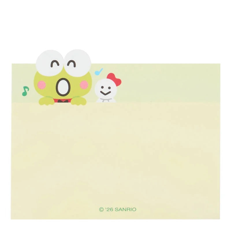 Keroppi Three-Tier Mini Memo Pad, Expressions