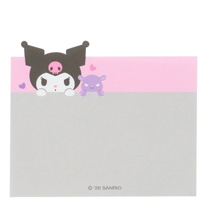 Kuromi Three-Tier Mini Memo Pad, Expressions