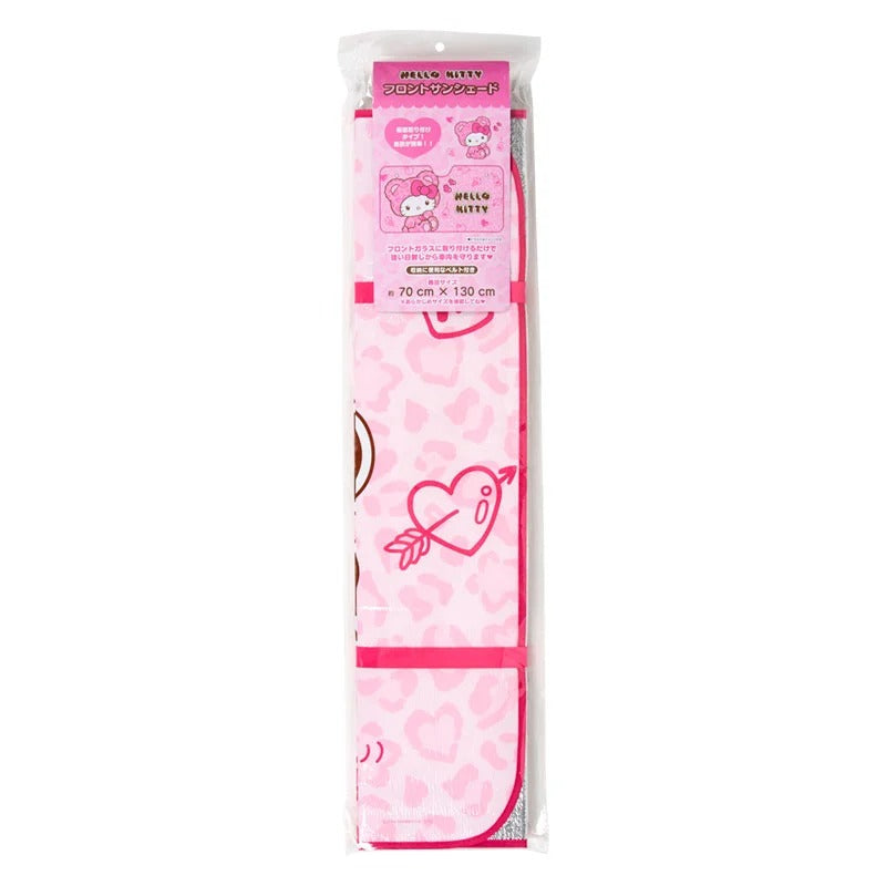 Hello Kitty Car Windshield Sun Shade, Teddy Pink
