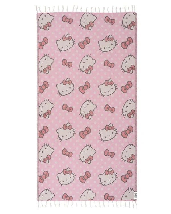 Hello Kitty Sand Cloud Organic Cotton Beach Towel, Dots