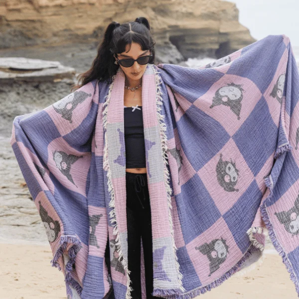 Kuromi Sand Cloud Jumbo Party Blanket, Cheeky