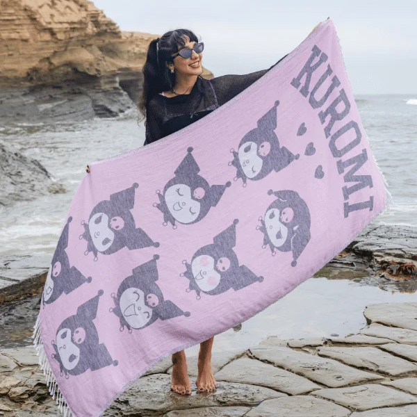 Kuromi x Sand Cloud Beach Towel (Cheeky)