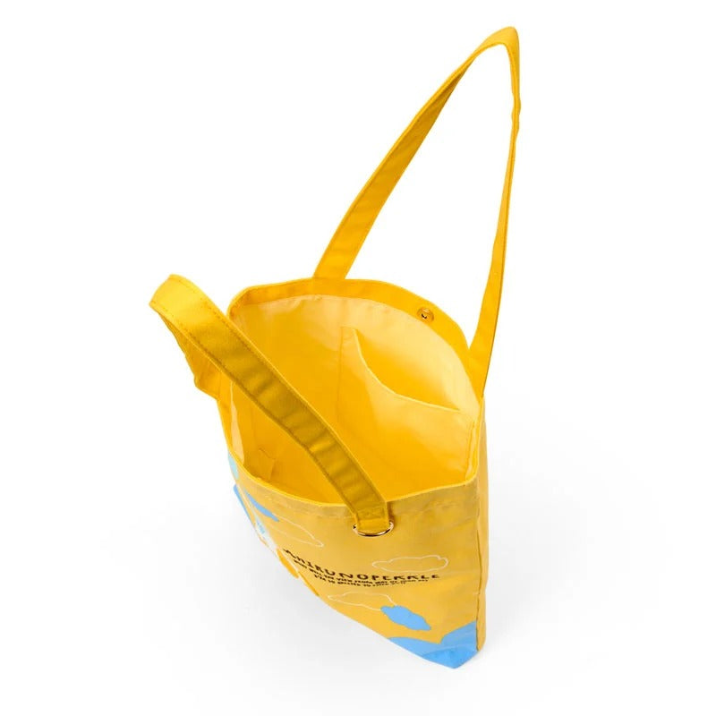 Pekkle Adventure Balloon Cotton Tote Bag With Magnetic Snap