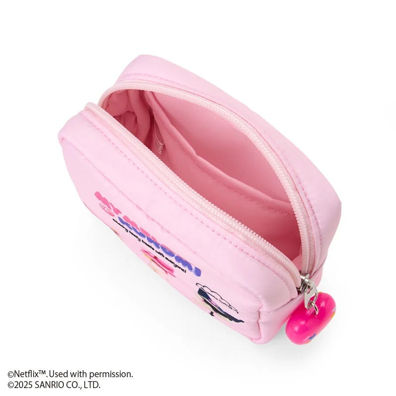 My Melody and Kuromi Netflix Mini Zipper Pouch With Heart Charm