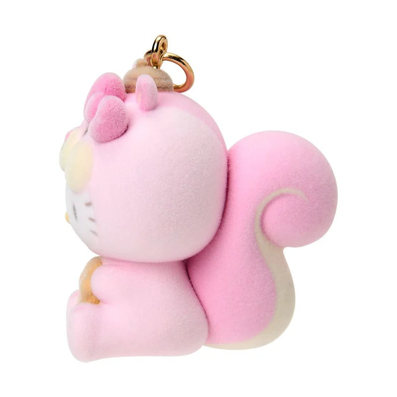 Hello Kitty Fluffy Squirrel Bag Charm