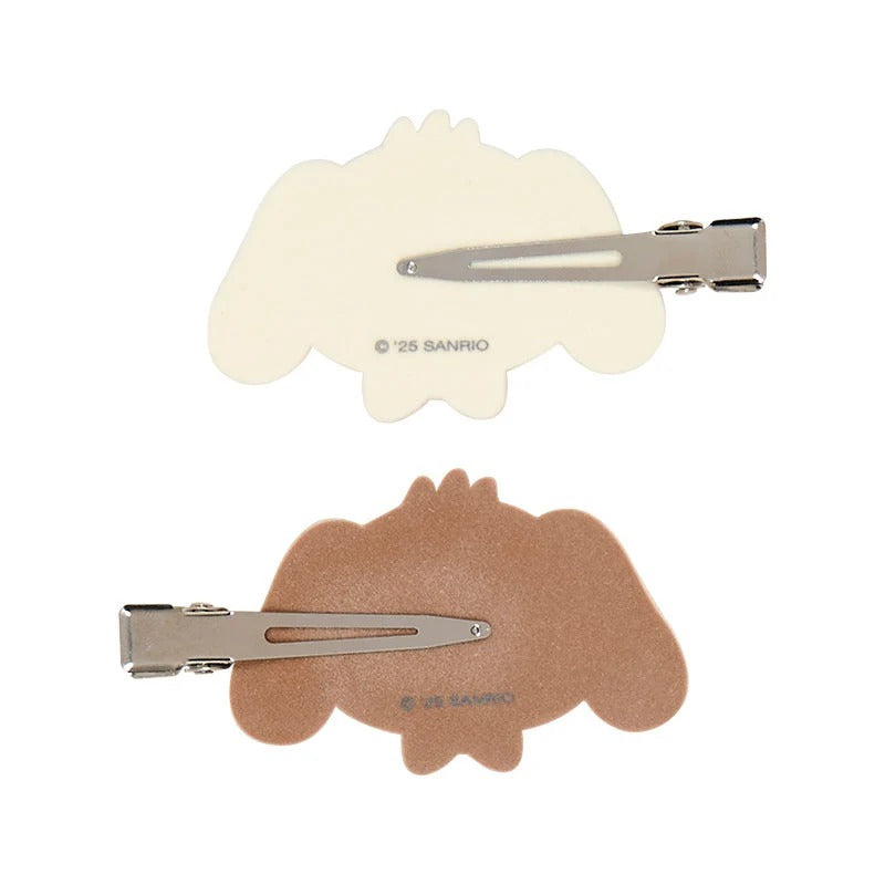 Sugarbunnies Besties Flocked Mini Hair Clip Set of 2