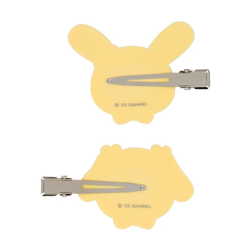 Usahana Besties Flocked Mini Hair Clip Set of 2