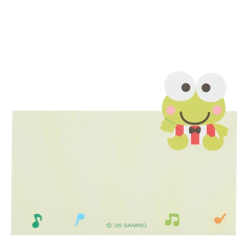 Keroppi Three-Tier Mini Memo Pad, Expressions