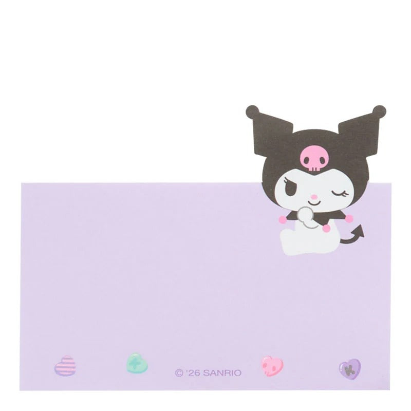 Kuromi Three-Tier Mini Memo Pad, Expressions