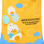 Pekkle Adventure Balloon Cotton Tote Bag With Magnetic Snap