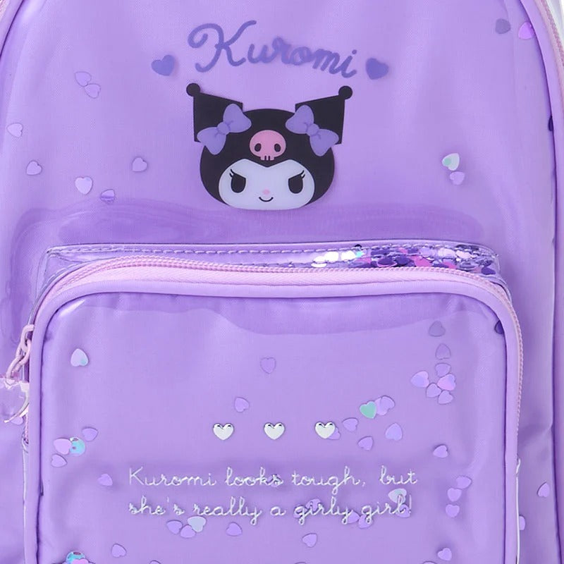 Kuromi Allover Sequin Kids Backpack