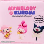My Melody and Kuromi Netflix Mini Zipper Pouch With Heart Charm