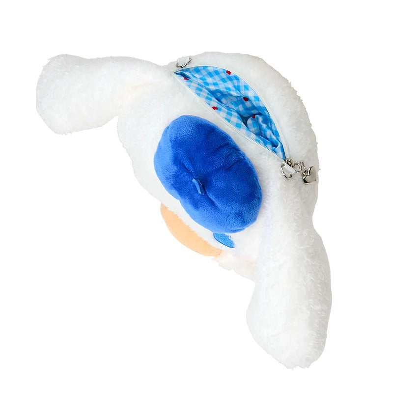 Cinnamoroll x Kuma-san Mini Plush Crossbody Bag, Blue