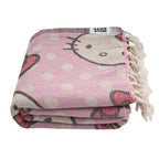 Hello Kitty Sand Cloud Organic Cotton Beach Towel, Dots