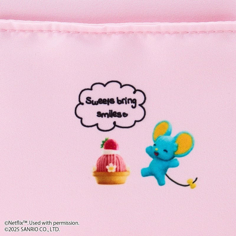 My Melody and Kuromi Netflix Mini Zipper Pouch With Heart Charm