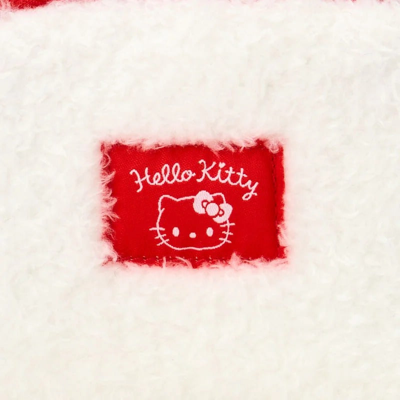 Hello Kitty Fuzzy Mini Zip Pouch with Carabiner