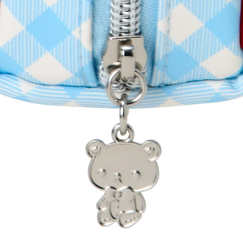 Cinnamoroll x Kuma-san Mini Zipper Pouch, Blue