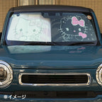 Hello Kitty Car Windshield Sun Shade, Teddy Pink