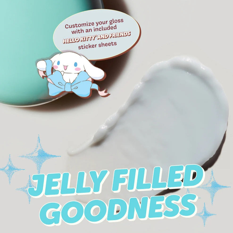 Cinnamoroll Creme Shop Gloss Jelly Peptide Lip Glaze, Crystal Blue