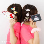 Hello Kitty Fuzzy Mini Zip Pouch with Carabiner