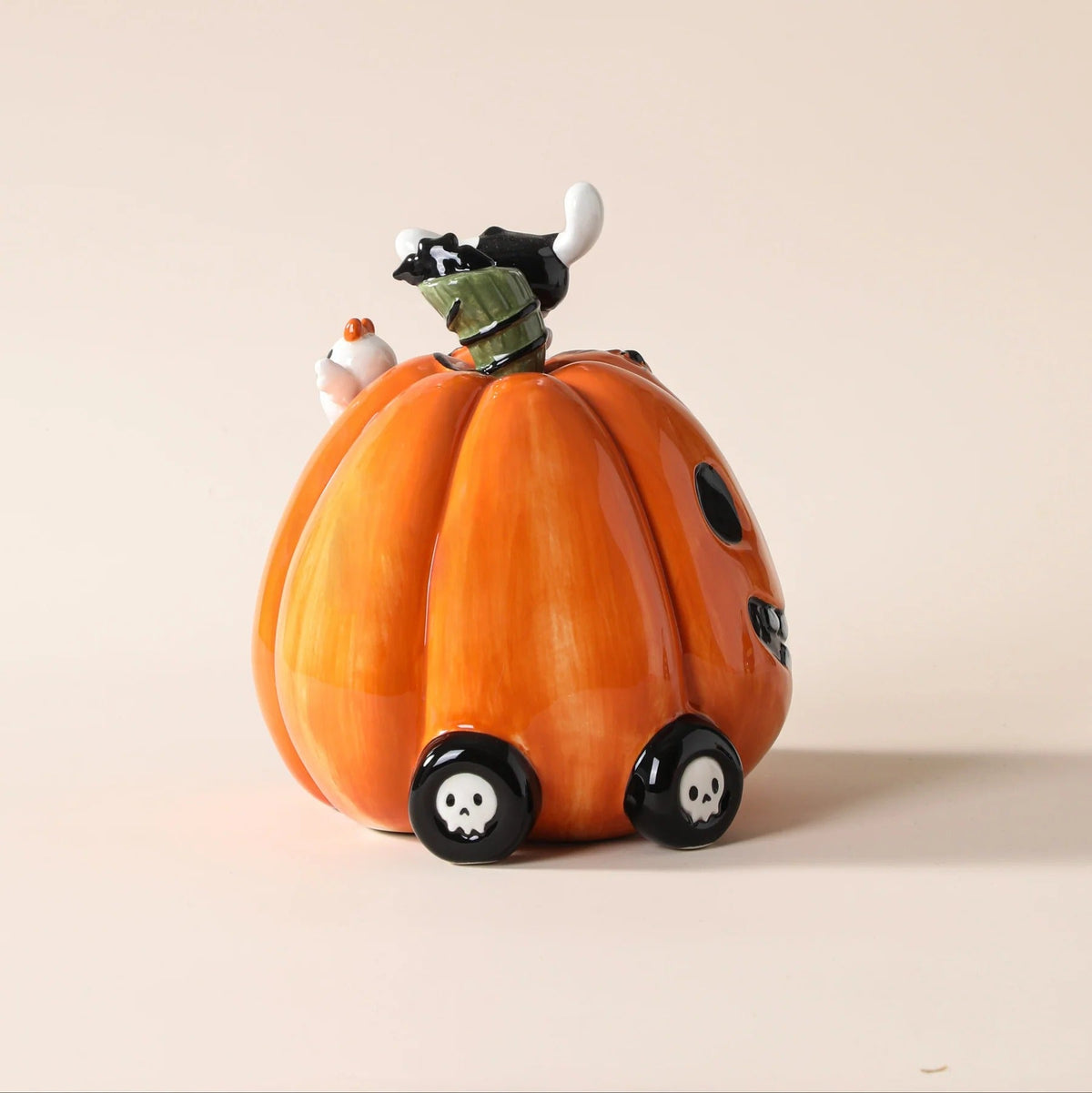 Hello Kitty and Friends Jack-O-Lantern Car Ceramic Figurine