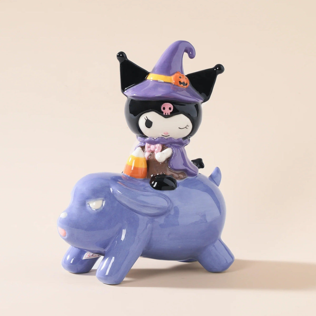 Kuromi and Baku Halloween Ceramic Figurine