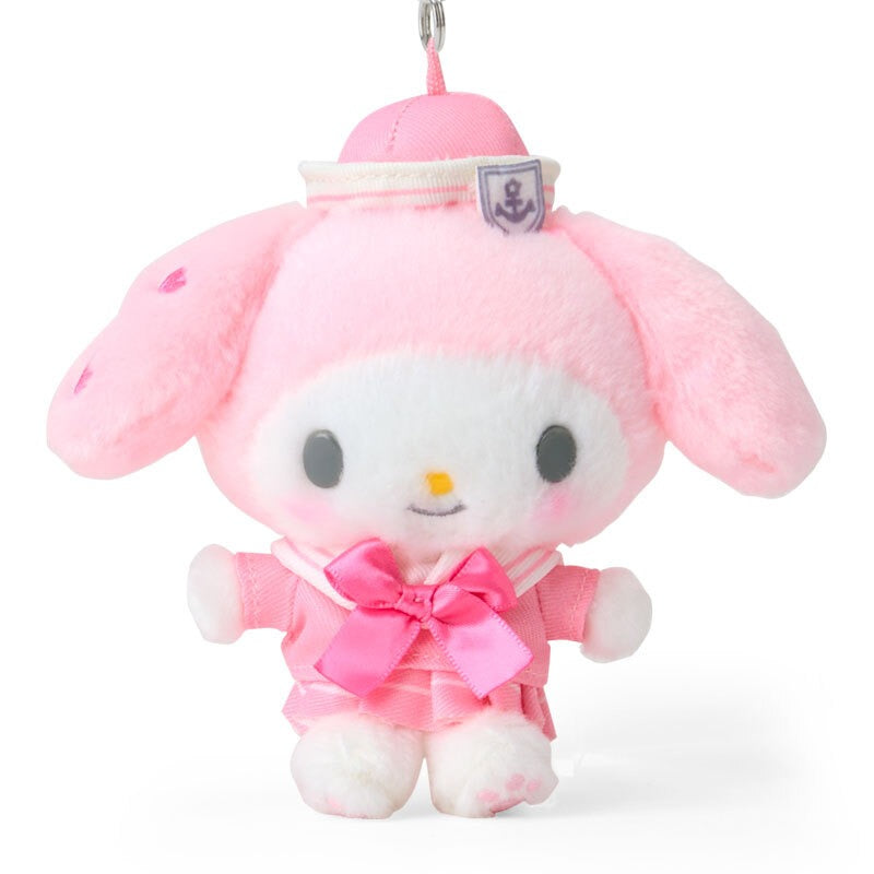 My Melody Sailor Plush Mascot Keychain In Matching Uniform
