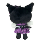 Kuromi Plush Mascot Keychain, Rock and Check Series