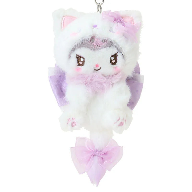 Kuromi Milky Kitten Plush Mascot Keychain