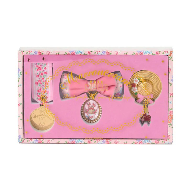 Marroncream 3 Piece Brooch Set, Fashion Show 40th Anniversary